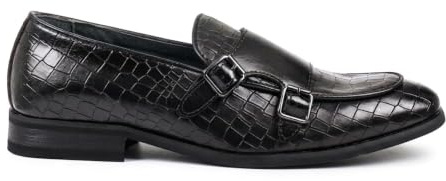 Mocasines sin Cordones para Hombre, cómodos, de Piel Vegana con Doble Hebilla