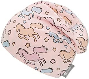 Sterntaler Mädchen Einhorn Beanie-Mütze, rosa, 47
