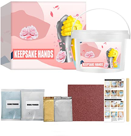 WEITING Juego de Huellas de Mano, Kit de Yeso para Huella de Mano para Niños Pequeños, Kit de Manos y Pies Para Bebés Para Primer Cumpleaños, Navidad Y Recién Nacido, Regalo de Aniversario Para Él Y