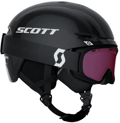 Scott Kinder Combo Skihelm & Skibrille Keeper 2 + Goggle Jr Witty Mineral Black/White M