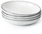 NUTRIUPS 20 Oz Pasta Bowls Set of 4, 8x1.3'' Small Pasta Bowls, Ceramic Shallow, Single Serving，White，for Kitchen - Microwave & Dishwasher Safe