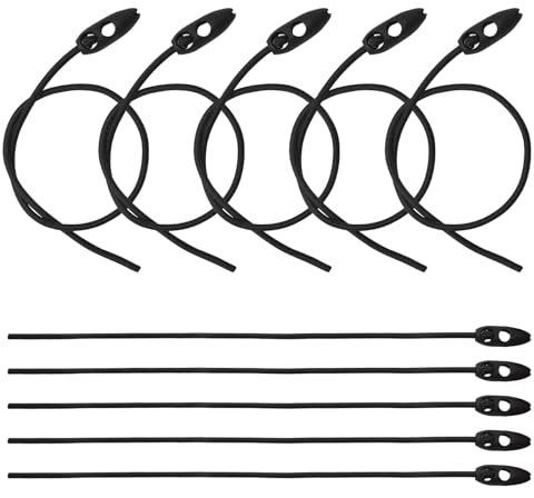 TNSLAND 10 Pièces Tendeurs de Bagages pour Panneaux D'Avertissement Porte-Bagages, Sandow Elastique 50 cm, Sangles de Tension à Longueur Réglable pour Vélos, Motos, Toiles, Cordes de Camping