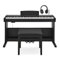 VISIONKEY-500 Home Digital Piano 88 Weighted Keys Hammer Action Electric Piano Keyboard with Bench
