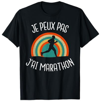 Je Peux Pas J'ai marathon Course à Pied Marathonien T-Shirt
