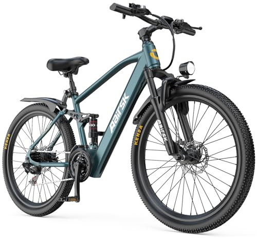 Aairsk GT900 Bici Elettrica Uomo Donna da 26, 21 Velocità Bicicletta Elettrica da 36V 13Ah Batteria Rimovibile, Motore da 250W, 25km/h & Autonomia di 55km E-bike Per Pendolari Urbani