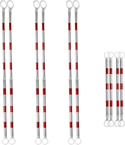 HGOuhK Conos de tráfico Poste Conector de Cono de tráfico retráctil, Poste Conector de Cono de plástico/Barricada de Seguridad