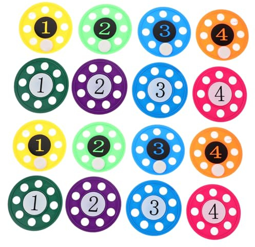 BRIGHTFUFU 16pcs Underwater Pool Summer Diving Discs for Swimming Pools Flying Saucers with Vibrant Colors and Numbers Interactive Training to Enhance Hand-eye Coordination and Diving Skills