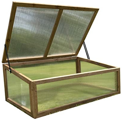 Selections Wooden Framed Polycarbonate Cold Frame Growhouse Mini Greenhouse