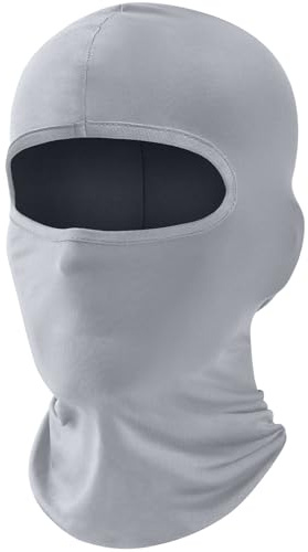 fuinloth Cagoule Fine Masque de Ski Moto Été Protection UV Unisexe | UPF 50, Respirant, Séchage rapide, Compatible casque, Polyvalent, Durable et léger
