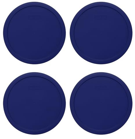 Pyrex 7403-PC 10-Cup Navy Blue Mixing Bowl Replacement Lid (4-Pack)