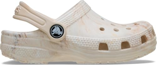 Crocs Classic Watercolor Marbled Clog T, Zoccoli Unisex - Bambini e Ragazzi, Bone Swirl, 24/25 EU