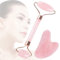 CATOR 2PCS Piedra Gua Sha Facial y Rodillo Jade Autentico - Masajeador Facial Antiarrugas - Skincare Kit para Cara