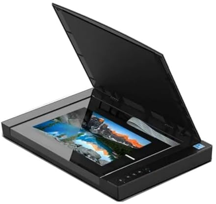 A3 storformat flatbäddsskanner, 1200 dpi, 8 sek skanning (200 dpi), automatisk skanning, LED, skanning 12x16,8 – for dokument, foton, böcker – bibliotek, skola