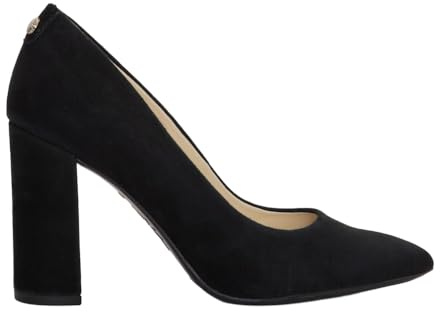 Nine West Astoria9x9 Block Heel Pump Black Suede 6 M