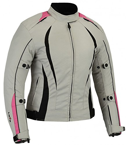 LOVO Giacca rosa da donna per moto (L)