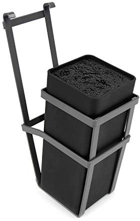 Emuca - Portacuchillos para cocina, portacuchillos para colgar, acero, gris antracita.