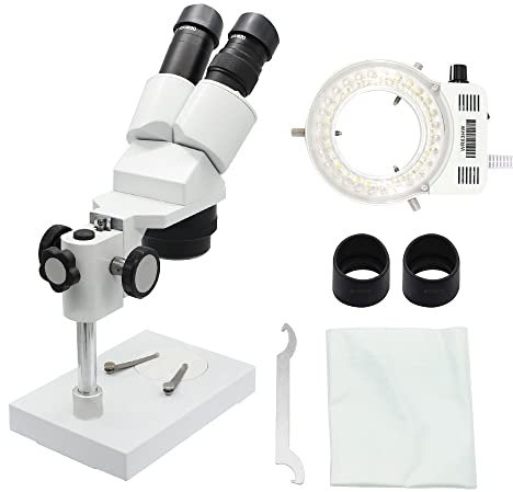 Microscope Accessories 20X 40X Binocular Stereo Microscope Mobile Phone Repair Tool PCB Soldering Compound Light Microscopes Lab Industrial Inspection Durability And Reliable Performance