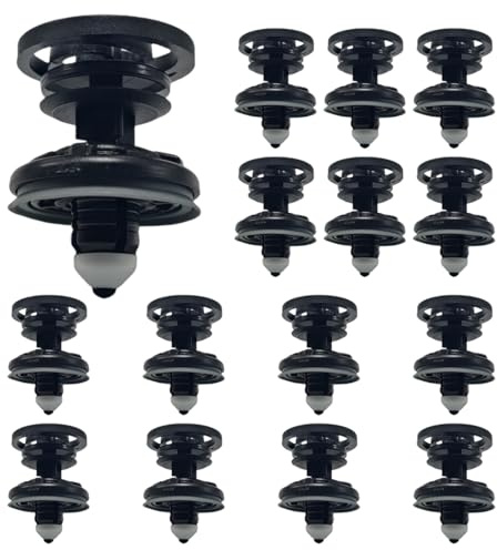 WUSJCOF 15 Pièces Clips de Fixation de Panneau de Porte, Rivets Carrosserie Plastique, Fixation Voiture et Garniture, Agrafes Carrosserie