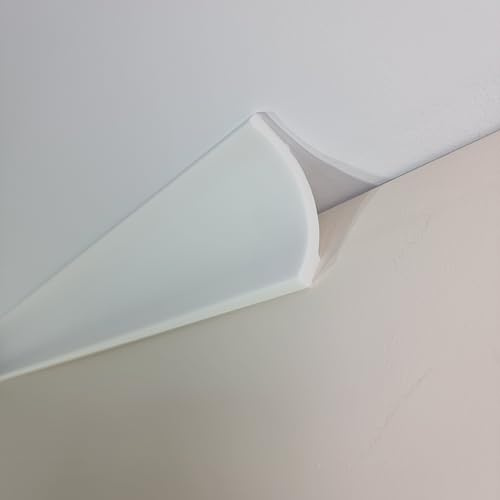 Premium HL100 Ceiling Coving Size 70x70mm | Easy Install Crown Moulding 18 M | Paint-Ready Polystyrene Cornice | Waterproof Kitchen Bedroom Living Room | 9 Lengths