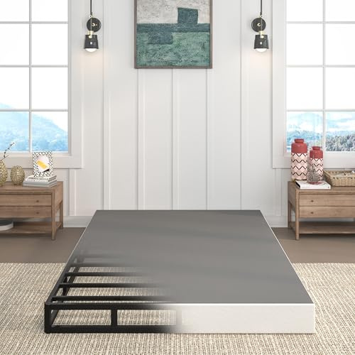TROZULER 7 Inch Box Spring Full Size Bed, Heavy Duty Metal Mattress Foundation, 3000 lbs Capacity, High Profile, Noise-Free, Easy Assembly with Fabric Cover