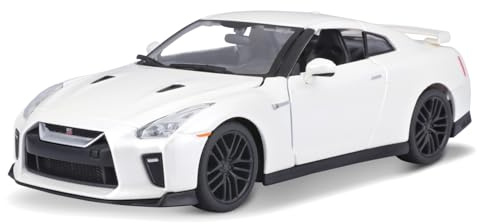BBURAGO | Nissan GT-R Édition 2017 | Reproduction de Voiture Miniature à échelle 1/24 | Rouge | Jouet pour Enfant à Collectionner idéale à partir de 3 Ans | B18-21082