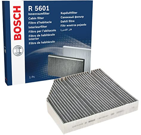 Bosch R5601 Activated Carbon Cabin Filter, Replacement Filter - Against Unpleasant Smells, Pollen and Dust for Cleaner Air Inside the Vehicle