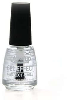 Glam'Up Paris - Esmalte de uñas XL Pro - Esmalte de Uñas Profesional de Alta Gama - Secado Rápido - Larga Duración - Pincel Ultra Grande - 18 ml - Efecto Gel - N° 400 - Transparente