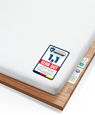 Topper 100x200 AERO vom Preisträger Innovationspreis Ergonomie 2025, Orthopädische Matratzenauflage aus Memory Foam, Atmungsaktiver Mesh-Bezug, Bester Matratzentopper 100x200 cm, Öko-Tex® zertifiziert