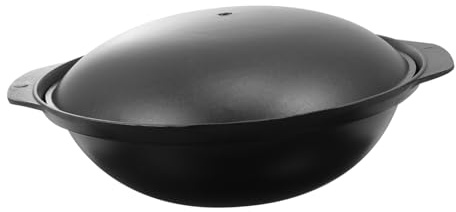 MAGICLULU Casseruola in Alluminio da Cm Piccola Pentola in Terracotta Set per Cucinare Il Riso in Modo Sano