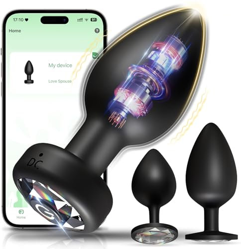 Analplug# für Frauen Männer Sex Spielzeug für die Frau, Anal Plug Vibrator mit APP Vibration 10 Modi, Silikon Buttplug Vibration für Frauen Sexspielzeug, Vibratorensets für frauen Sex Toys