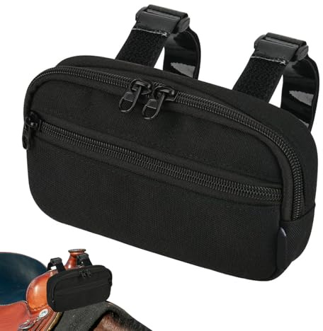 Bolsa Para Montura De Caballo, Portaimplementos Ecuestres Bolso Para Arnés, Organizador Ajustable de Acceso Rápido para Teléfono Móvil Botella de Agua Llaves y Tarjetas