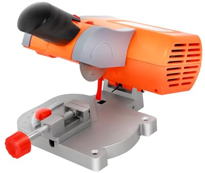 geringssåg kapsåg, 220 V 90 W minigeringssåg 0–45° justerbar, 7 800 varv/min, cirkelsåg med spännverktyg, skärtjocklek 1,2 cm, skärning av trä, plast, sten