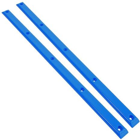 SOIMISS Rails de Skateboard en Plastique Bleu 2 Pièces – Protections de Côtes pour Longboard 35,5 X 1,7 Cm – Accessoires de Matériel de Skateboard Solide pour Équipement Protection Skate