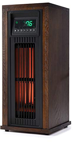 LifeSmart Tower Heater, Portable Indoor 23 Infrared Quartz Space Heater, 1500W