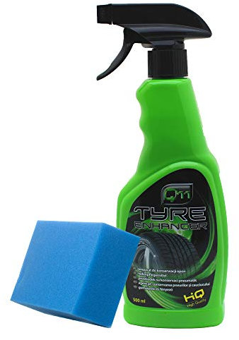 Q11 Tyre Enhancer Auto Reifenpflege Reifen-Glanz-Spray mit MC Applikationschwamm