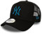 New Era New York Yankees Black League Essential A-Frame Adjustable Trucker Cap - One-Size