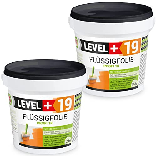 Flytande film professionell 3 kg för kakel och trä, balkong, terrass, källare, badrum, dusch, tätning, RM19