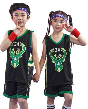 ENIXWH Ärmlös baskettröja för barn, nätväst, uniform, topp och shorts, pojkar, barn, sommarkläder, set 1–15 år