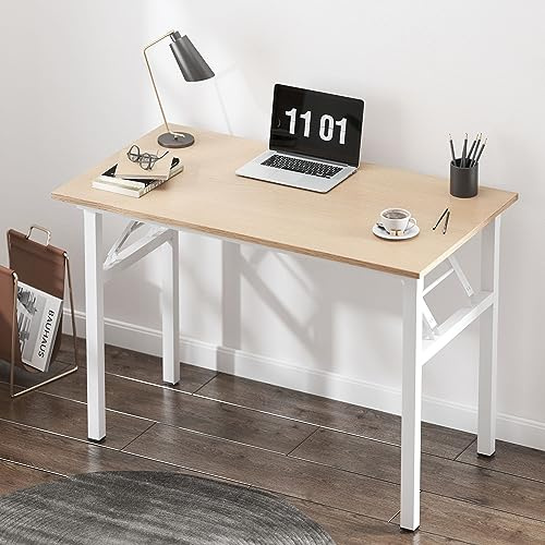 SogesHome Klapptisch Computertisch 100 x 60 x 75 cm PC Tisch Schreibtisch Bürotisch Büroarbeitsplatz für Home Office Verwendung Schreibtisch Esstisch Konferenztisch