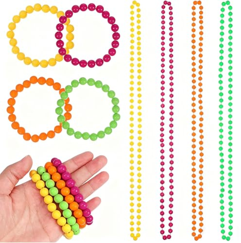 AEKZOX 8 pièces colliers de perles, collier femme fantaisie, collier perle femme, colliers vintage des années 80, colliers de fête, accessoires de mode