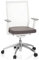 hjh OFFICE 657630 Profi Bürostuhl Aspen Stoff/Netz Weiß/Grau Drehstuhl ergonomisch, selbstheilender Netzrücken, höhenverstellbar