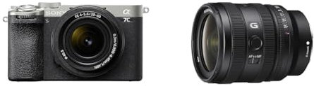 Sony Alpha 7CII Full-Frame Mirrorless Camera Silver + SEL2860 Compact Standard Zoom Lens + SEL2450G F2.8 Standard Zoom Lens
