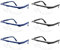 PIWOSGOL 6-er Pack Schutzbrille Arbeitsschutzbrille,Sicherheitsbrillen, Schutzbrille für Brillenträger, Schutzbrillen Transparent, Augenschutzbrille