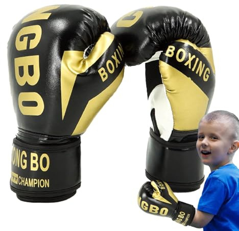 Gants de Boxe pour en-fants, Gants de Boxe pour en-fants, Gants de Frappe Doux, Gants de Combat Respirants, Gants d'entraînement de Boxe pour en-fants pour garçons et Filles âgés de 6 à 12 Ans