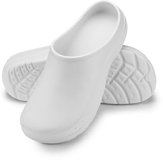 ESTRO Trädgårdsskor Herr Tofflor Dam - Unisex Trädgårdstofflor Clogs Dam Gummi Lätta Sommar Trädgård Clogs Herr CC01 (39, Vit)