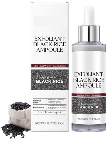 Peel Shot Glow Black Rice Peeling ampull, peeling för ansikte fuktgivande, svartvitt ris exfoliating Brightening Gel för djuprengöring BlackRiceExfoliatingLiquid