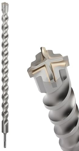 MOXPIFY Broca de mampostería de 32 mm de largo, broca de martillo SDS para hormigón reforzado, paredes de ladrillo, vástago SDS Plus (32 mm x 600 mm)