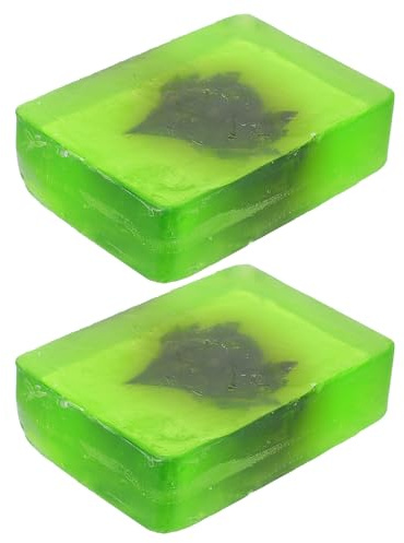 GETAJGHSD 2pezzi Saponi Vegetali Saponi Agli Oli Essenziali per Cura della Botany Aroma per Donna Verde da Bagno per Casa da Doccia