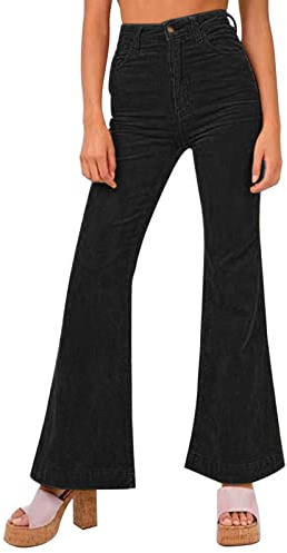 Manchesterleggings för kvinnor UK - utsvängda byxor med hög midja termiska byxor | Yogabyxor med vida ben långa mode eleganta vardagsbyxor höst vinter tights stretchiga löpning utomhus leggings