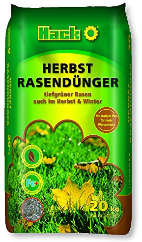 HACK Rasendünger Herbst 20 kg Langzeitwirkung Herbstrasendünger Kalidünger